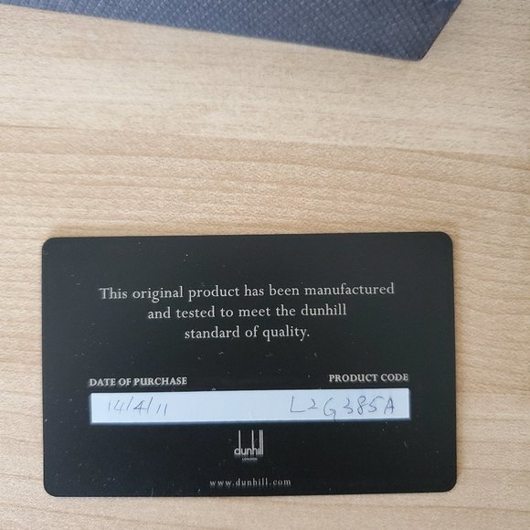 NWT - DUNHILL Black Leather Wallet with Money Clip - Picture 10 of 11